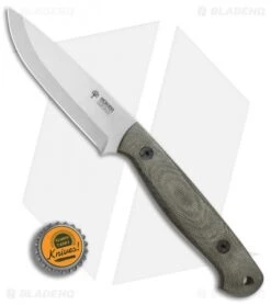 Boker Arbolito Bushcraft Micarta Fixed Blade Knife Green Micarta (4" Satin) -Boker Sales Store Boker Arbolito Bushcraft Micarta BHQ 80840 er bottlecap