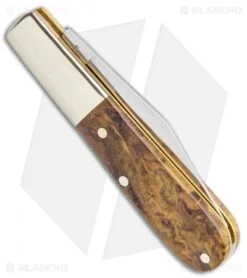 Boker Barlow 150th Anniversary Series Pocket Knife 3.25" Curly Birch Wood 115941 -Boker Sales Store Boker Barlow 150 Anniversary Edition Curly Birch Wood 115941 BHQ 117273 jr side