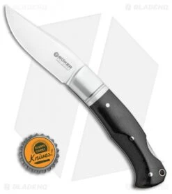 Boker Boxer Lockback Knife Black Micarta (3.1" Mirror) 111028 7 Boker Boxer Lockback Knife Black Micarta (3.1" Mirror) 111028 -Boker Sales Store Boker Boxer LB Black Micarta 111028 BHQ 90304 ns bottlecap
