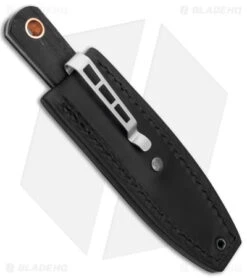 Boker Burnley Barlow Front Pocket Fixed Blade Knife Bog Oak (2.75" Damascus) -Boker Sales Store Boker Burnley Barlow Front Pocket Fixed Blade Bog Oak Damascus BHQ 146775 jr sheath back