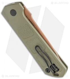 Boker Burnley Kihon Desert Warrior Drop Point Automatic Knife (3.3" Copper D2) -Boker Sales Store Boker Burnley Kihon Desert Warrior DP Auto Copper D2 01BO955NSOI BHQ 101391 jr side