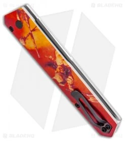 Boker Burnley Kwaiken Automatic Knife Frank Frazetta Series LE Red (3.5" Black) -Boker Sales Store Boker Burnley Kwaiken Automatic Knife Red Frazetta BHQ 95715 ns side