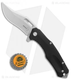 Boker Plus Defender Liner Lock Knife Black G-10 (3.1" Stonewash) 01BO763 -Boker Sales Store Boker Defender Black G10 SW BHQ 86589 er bottlecap