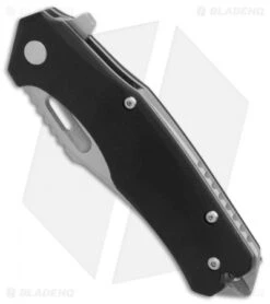 Boker Plus Defender Liner Lock Knife Black G-10 (3.1" Stonewash) 01BO763 -Boker Sales Store Boker Defender Black G10 SW BHQ 86589 er spine