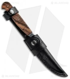 Boker Jager Gold Nicker 11 Fixed Blade Knife Walnut Wood (4.4" Satin) 121534 -Boker Sales Store Boker Jager Gold Nicker 11 Walnut Wood Satin 121534 BHQ 90296 jr sheath