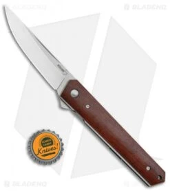 Boker Kwaiken Liner Lock Flipper Knife Cocobolo Wood (3.5" Satin) -Boker Sales Store Boker Kwaiken Flipper Cocobolo Wood Satin BHQ 112730 jr bottlecap