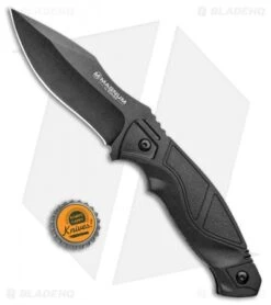Boker Magnum Advance Pro Fixed Blade Knife Black (4.25" Black) -Boker Sales Store Boker Magnum Advance Pro Black Black 02RY300 BHQ 98586 jr bottlecap