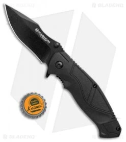 Boker Magnum Advance Pro Liner Lock Knife Black (3.125" Black) -Boker Sales Store Boker Magnum Advance Pro LL Black Black 01RY305 BHQ 98579 jr bottlecap