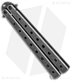 Boker Magnum Balisong Trainer Butterfly Knife (3.75" Black SW) 01MB612 -Boker Sales Store Boker Magnum Balisong Trainer Butterfly Black SW 01MB612 BHQ 82504 jr side