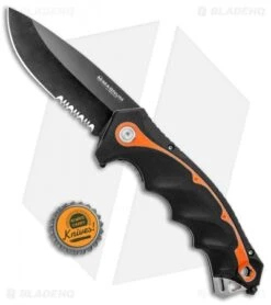 Boker Magnum Chainsaw Attendant Lock Knife (3.5" Black) 01RY293 -Boker Sales Store Boker Magnum Chainsaw Attendant Lock Black 01RY293 BHQ 90329 jr bottlecap