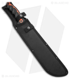 Boker Magnum Chainsaw Backup Straight Machete (11.5" Black) 02RY691 -Boker Sales Store Boker Magnum Chainsaw Backup Straight Machete 11in Black BHQ 140188 td sheath