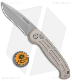 Boker Magnum Drop Point Automatic Knife Champagne (3.25" Bead Blast) 01BO007 -Boker Sales Store Boker Magnum DP Auto Champagne BB 01BO007 BHQ 0099 jr bottlecap