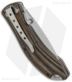 Boker Magnum Dark Earth Liner Lock Knife Brown G-10 (3.375" Satin) 01SC656 -Boker Sales Store Boker Magnum Dark Earth LL Brown G 10 01SC656 BHQ 34125 jr side