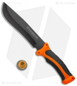 Boker Magnum FFB Fixed Blade Knife Orange Plastic (7.25" Black) 02MB204 -Boker Sales Store Boker Magnum FFB Orange Plastic Black 02MB204 BHQ 111676 jr bottlecap
