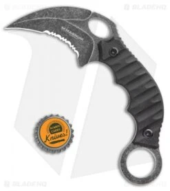 Boker Magnum Hotel Romeo Karambit Fixed Blade Knife Black G-10 (3" Black Serr) -Boker Sales Store Boker Magnum Hotel Romeo Karambit Knife Black G 10 BHQ 94427 ns bottlecap
