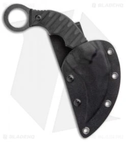 Boker Magnum Hotel Romeo Karambit Fixed Blade Knife Black G-10 (3" Black Serr) -Boker Sales Store Boker Magnum Hotel Romeo Karambit Knife Black G 10 BHQ 94427 ns sheath