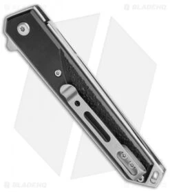 Boker Magnum Japanese Iris Liner Lock Knife Aluminum (3.25" Satin) -Boker Sales Store Boker Magnum Japanese Iris LL Aluminum Satin 01RY322 BHQ 111615 jr side