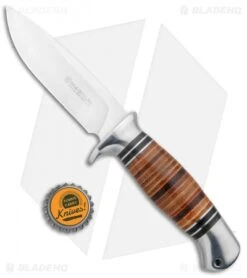 Boker Magnum Leatherneck Hunter Fixed Blade Knife (4.375" Satin) -Boker Sales Store Boker Magnum Leatherneck Hunter Satin 02MB726 BHQ 98585 jr bottlecap