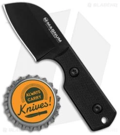 Boker Magnum Neck Santoku Fixed Blade Knife (1.625" Black) 02MB203 -Boker Sales Store Boker Magnum Neck Santoku Black 02MB203 BHQ 102499 jr bottlecap