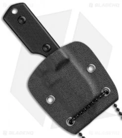 Boker Magnum Neck Santoku Fixed Blade Knife (1.625" Black) 02MB203 -Boker Sales Store Boker Magnum Neck Santoku Black 02MB203 BHQ 102499 jr sheath