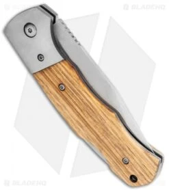 Boker Magnum Rustic Lockback Zebrawood (3.5" Satin) 01SC075 -Boker Sales Store Boker Magnum Rustic LB Zebra Wood Satin 01SC075 BHQ 118410 jr side