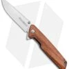 Boker Magnum Straight Brother Liner Lock Knife Wood (3.5" Satin)