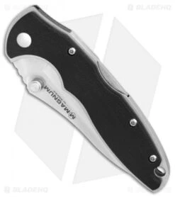 Boker Magnum X-Over Lockback Knife Black G-10 (3.1 Satin) 01SC365 -Boker Sales Store Boker Magnum X Over BHQ 80849 er spine