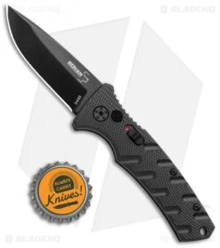 Boker Mini Strike Automatic Knife Black Aluminum (2.6" Black D2) 7 Boker Mini Strike Automatic Knife Black Aluminum (2.6" Black D2) -Boker Sales Store Boker Mini Strike Auto Black Black 01BO436NSOI BHQ 99629 jr bottlecap