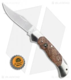 Boker Optima Folding Lockback Knife Walnut Set II (3.6" Satin) 113119 -Boker Sales Store Boker Optima Folding Lockback Knife Walnut Set II 3.6in Satin 113119 BHQ 111596 LS Bottlecap 1