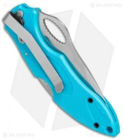 Boker Plus Action R Lockback Knife Turquoise G-10 (3" Satin Serr) 01BO095 -Boker Sales Store Boker Plus Action R LB Turquoise G 10 Satin Serr 01BO095 BHQ 80762 jr side