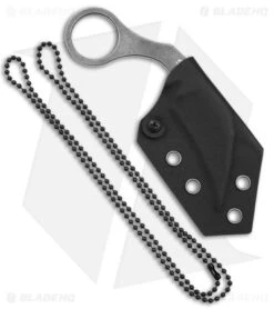 Boker Plus Bad Moon Karambit Fixed Blade Knife (2.4" Gray Stonewash) 02BO078 -Boker Sales Store Boker Plus Bad Moon Karambit FBK 2in Gray SW BHQ 146736 td sheath