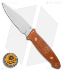 Boker Plus Burnley Cub Pro Fixed Blade Knife Brown Micarta (3.75" Satin) 02BO029 -Boker Sales Store Boker Plus Burnley Cub Pro Fixed Blade Knife Brown Micarta 3.75 Satin 02BO029 BHQ 125053 LS Bottlecap