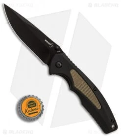 Boker Plus Gemini NGA Spring Assisted Knife Black/Coyote (3.5" Black) 01BO502 -Boker Sales Store Boker Plus Gemini NGA Black Coyote black BHQ 80767 er bottlecap