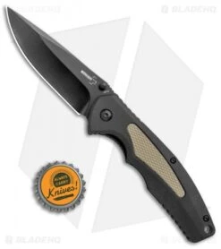 Boker Plus Gemini NGA Spring Assisted Knife Black/Coyote (3.5" Black) 01BO505 -Boker Sales Store Boker Plus Gemini NGA SA Black Coyote Black 01BO505 BHQ 105722 jr bottlecap