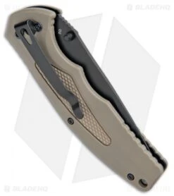 Boker Plus Gemini NGA Spring Assisted Knife Coyote Brown (3.5" Black) 01BO504 -Boker Sales Store Boker Plus Gemini NGA SA Coyote Brown Black 01BO504 BHQ 105725 jr side