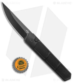 Boker Plus Kwaiken Grip Automatic Knife Black Aluminum (3.3" Black D2) -Boker Sales Store Boker Plus Kwaiken Grip Auto Black Aluminum Black BHQ 175283 jr bottlecap