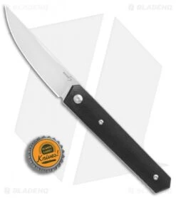 Boker Plus Kwaiken Fixed Blade Knife Black G-10 (3.6" Satin) 02BO800 -Boker Sales Store Boker Plus Kwaiken black G10 satin BHQ 67853 jr bottlecap