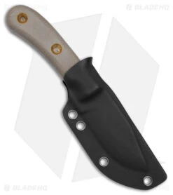 Boker Plus Micro Tracker Fixed Blade Knife Brown Micarta (3.3" Black) 02BO076 -Boker Sales Store Boker Plus Micro Tracker FBK Brown Micarta 3in Black BHQ 146734 td side