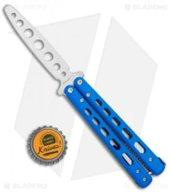 Boker Plus Mini Balisong Trainer Blue G-10 (3.25" Satin) 01BO715SOI -Boker Sales Store Boker Plus Mini Balisong Trainer Blue Holes G 10 Satin 01BO715SOI BHQ 99636 jr bottlecap