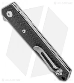 Boker Plus Mini Kwaiken Flipper Folding Knife Carbon Fiber (3.13" Satin D2) 6 Boker Plus Mini Kwaiken Flipper Folding Knife Carbon Fiber (3.13" Satin D2) -Boker Sales Store Boker Plus Mini Kwaiken CF Satin D2 01BO256 BHQ 98588 jr side