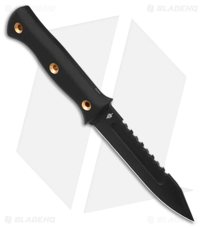 Boker Plus Pilot Knife Fixed Blade Black G-10 (5.3" Black Serr D2) 02BO074 2 Boker Plus Pilot Knife Fixed Blade Black G-10 (5.3" Black Serr D2) 02BO074 - Image 2