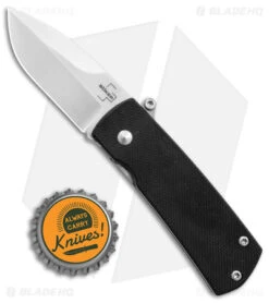 Boker Plus Shamsher Automatic Liner Lock Knife Black G-10 (1.9" Satin) 01BO361 -Boker Sales Store Boker Plus Shamsher Auto LL Black G 10 Satin BHQ 139170 jr bottlecap