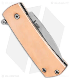 Boker Plus Shamsher Automatic Liner Lock Knife Copper (1.9" Satin) 01BO362 6 Boker Plus Shamsher Automatic Liner Lock Knife Copper (1.9" Satin) 01BO362 -Boker Sales Store Boker Plus Shamsher Auto LL Copper Satin BHQ 139171 jr side