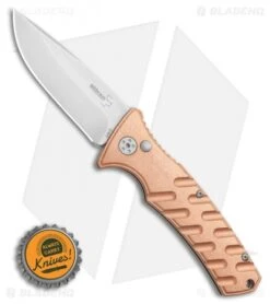 Boker Plus Strike Copper Automatic Knife (3.25" Stonewash) -Boker Sales Store Boker Plus Strike Copper Automatic Knife 3.25 Stonewash BHQ 99645 LS Bottlecap