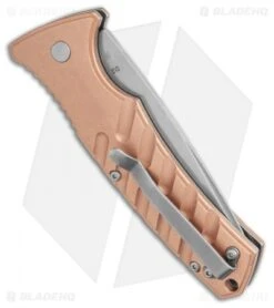 Boker Plus Strike Copper Automatic Knife (3.25" Stonewash) -Boker Sales Store Boker Plus Strike Copper Automatic Knife 3.25 Stonewash BHQ 99645 LS Side