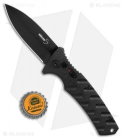 Boker Plus Strike Dagger Automatic Knife Black (3.25" Black D2) -Boker Sales Store Boker Plus Strike Dagger Auto Black Black 01BO428NSOI BHQ 97035 jr bottlecap