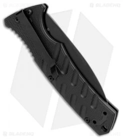 Boker Plus Strike Dagger Automatic Knife Black (3.25" Black D2) -Boker Sales Store Boker Plus Strike Dagger Auto Black Black 01BO428NSOI BHQ 97035 jr side