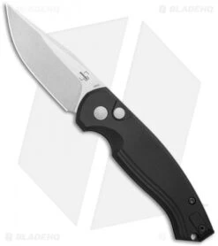 Boker Plus Vox Karakurt Automatic Knife Black Aluminum (3" Stonewash) 01BO363