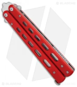 Boker Plus Balisong Trainer Butterfly Knife Red G-10 (4" Satin) 01BO712 -Boker Sales Store Boker Plus balisong trainer red G10 satin BHQ 76461 er spine