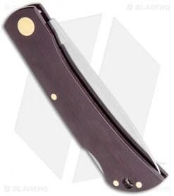 Boker Rangebuster Lockback Knife Maroon Linen Micarta (3" Satin) 110914 -Boker Sales Store Boker Rangebuster LB Maroon Linen Micarta Satin 110914 BHQ 118360 jr side